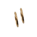 Patterned Gold Hoops