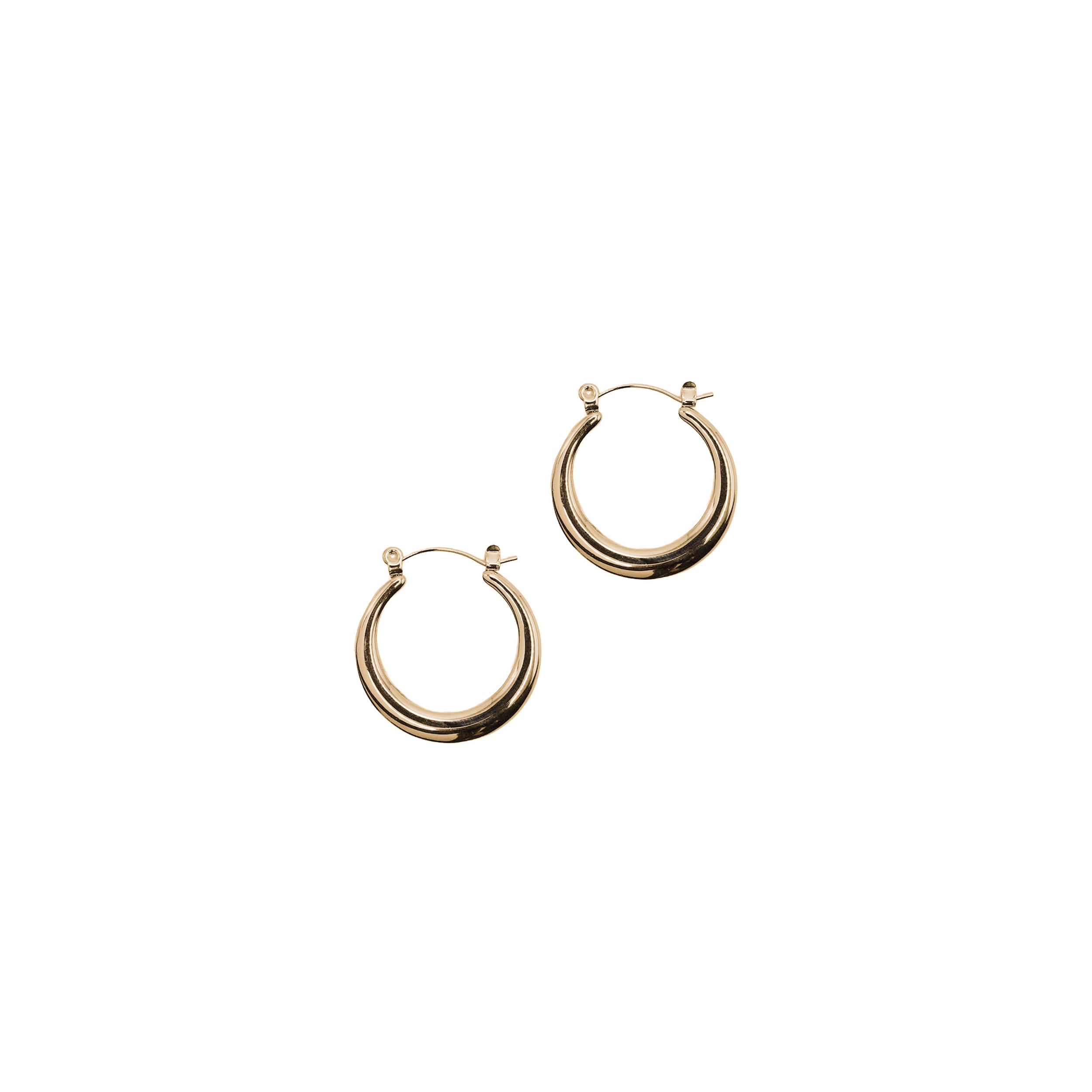 Medium-thick Small Hoops