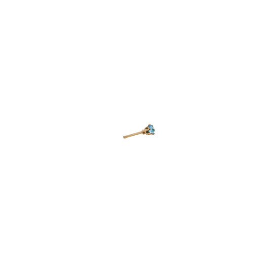 Gold Post Cubic Zirconia Stud
