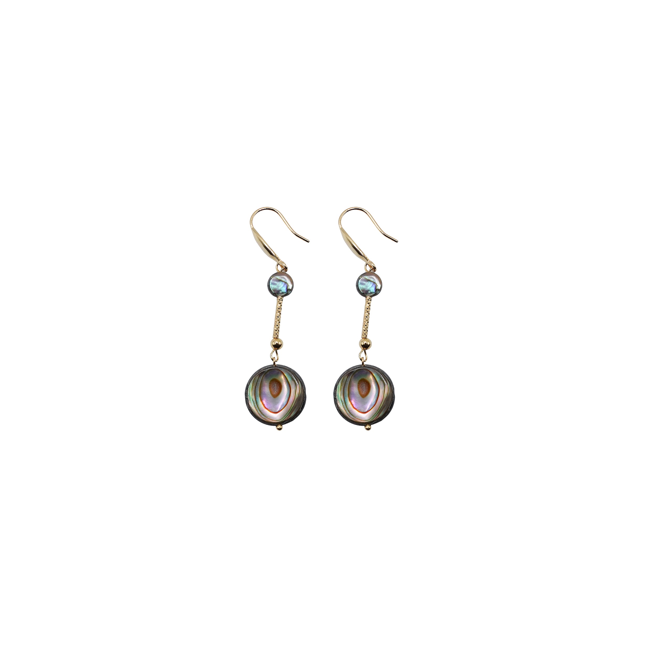 Abalone Shell Dangle Earrings
