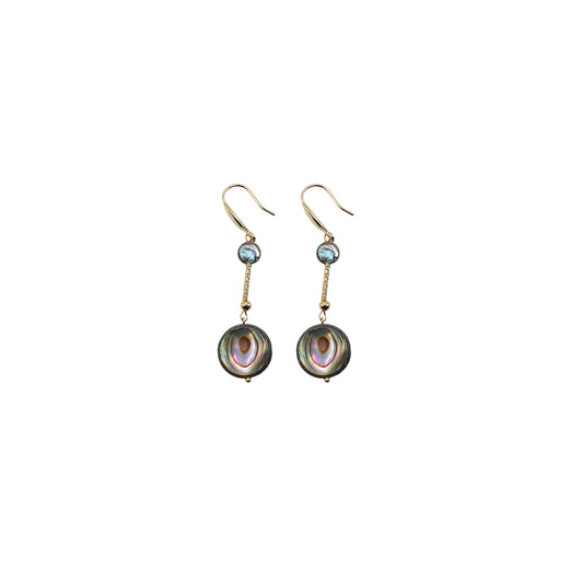 Abalone Shell Dangle Earrings