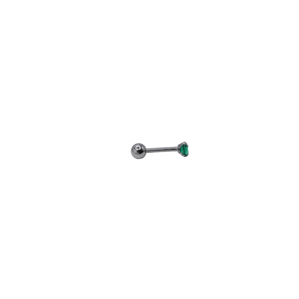 Emerald Cubic Zirconia Stud