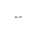 Emerald Cubic Zirconia Stud