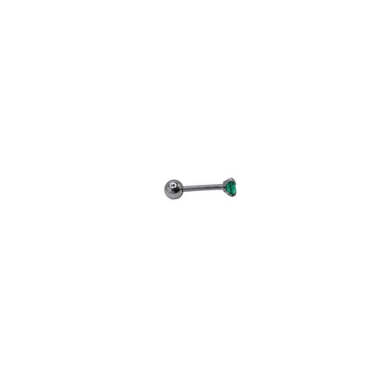 Emerald Cubic Zirconia Stud