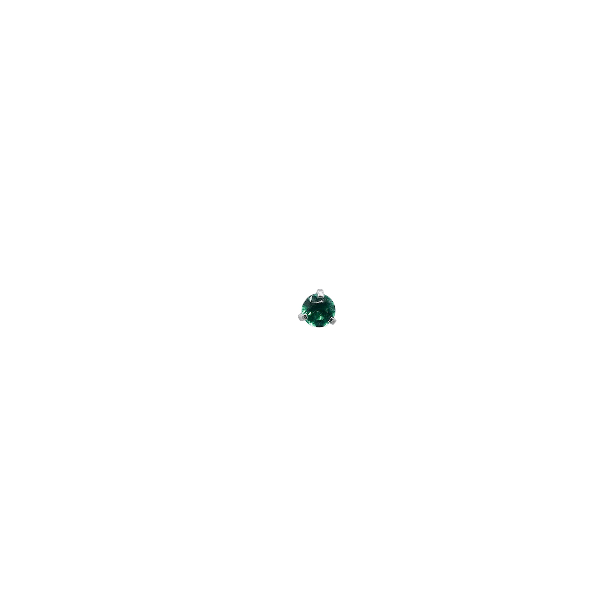 Emerald Cubic Zirconia Stud