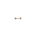 Light Pink Cubic Zirconia Stud