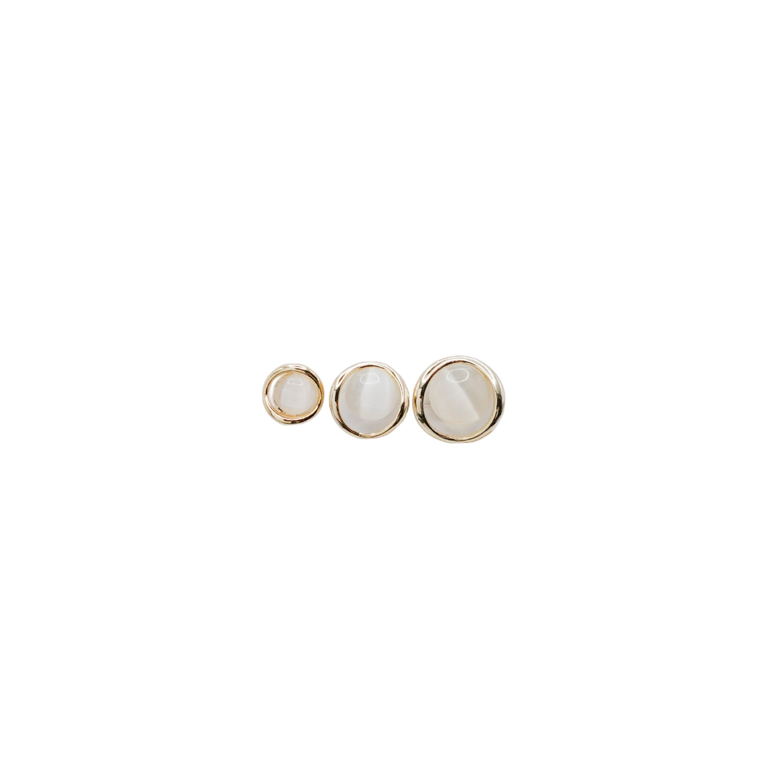 Gold Ring Bead Stud