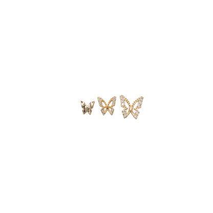 Small Butterfly Stud