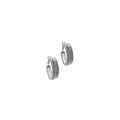 Silver Thin Coiled Hoops