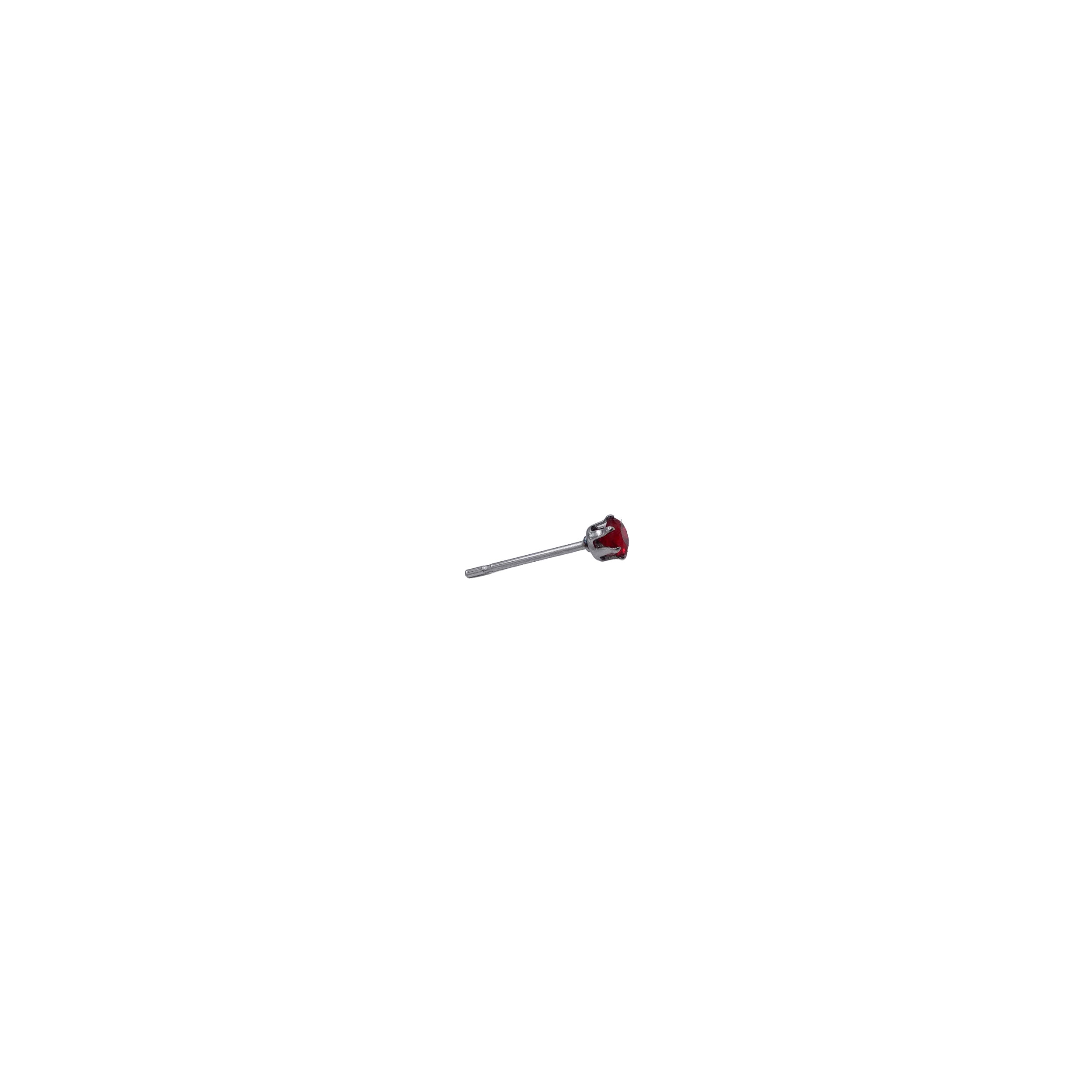 Silver Post Cubic Zirconia Stud