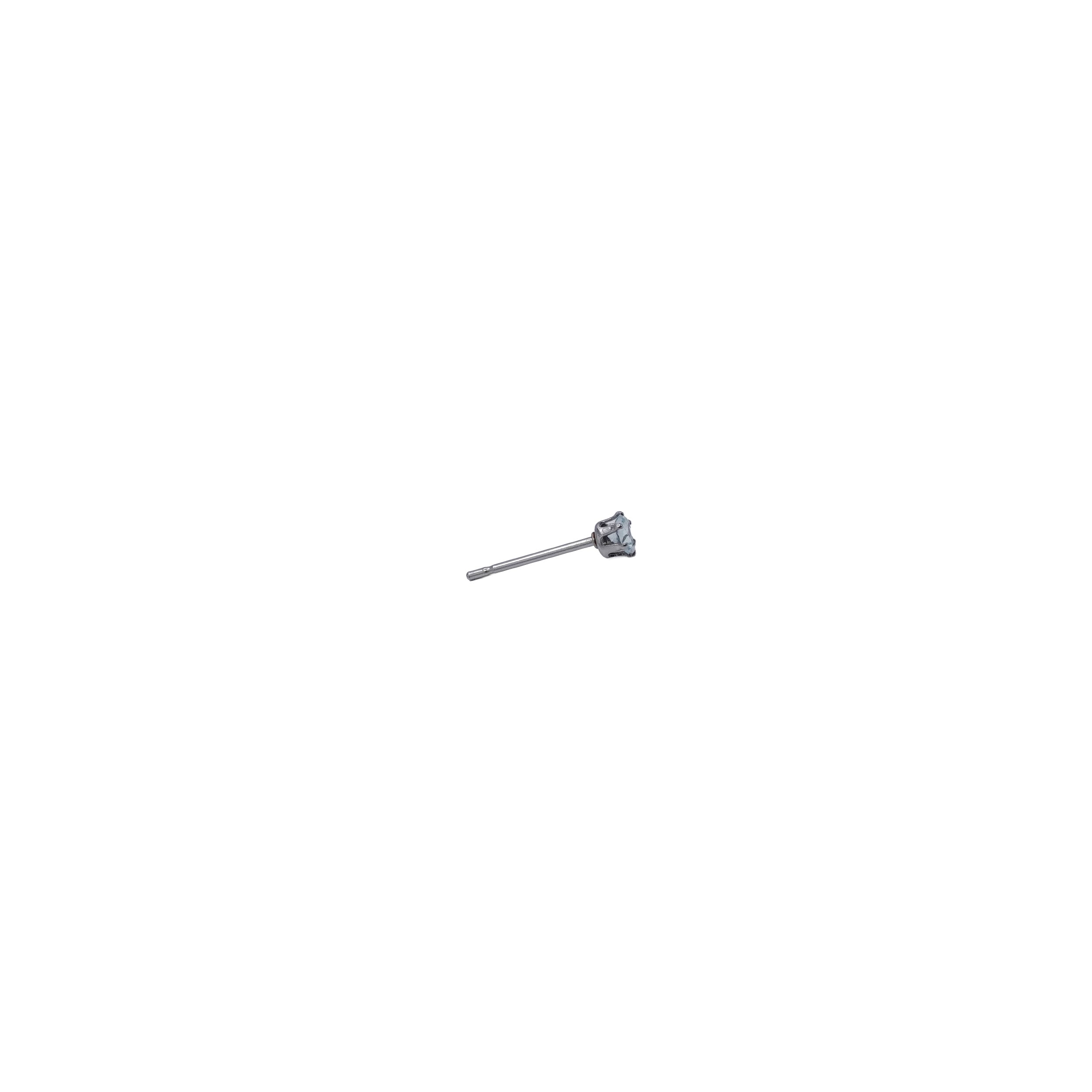 Silver Post Cubic Zirconia Stud