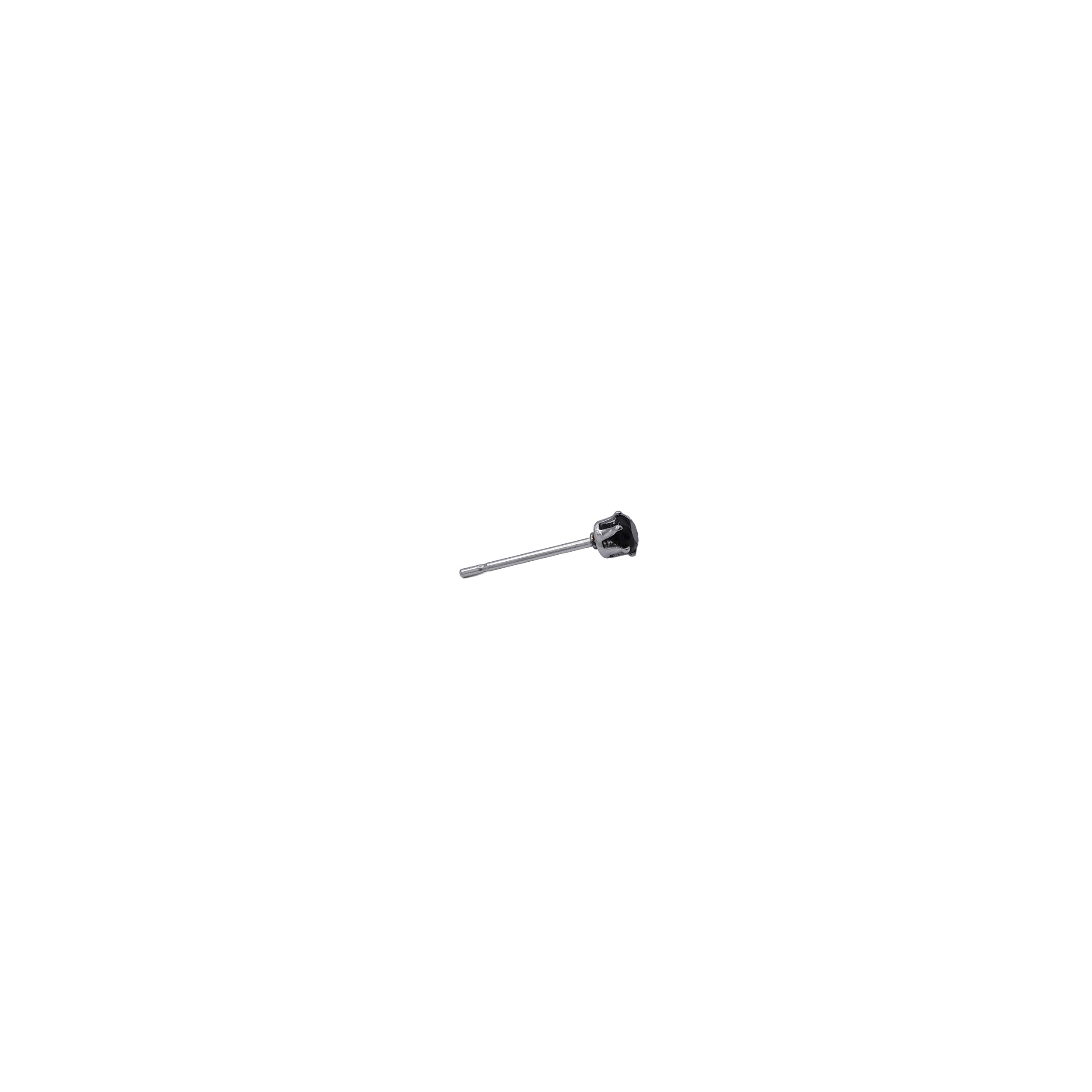Silver Post Cubic Zirconia Stud