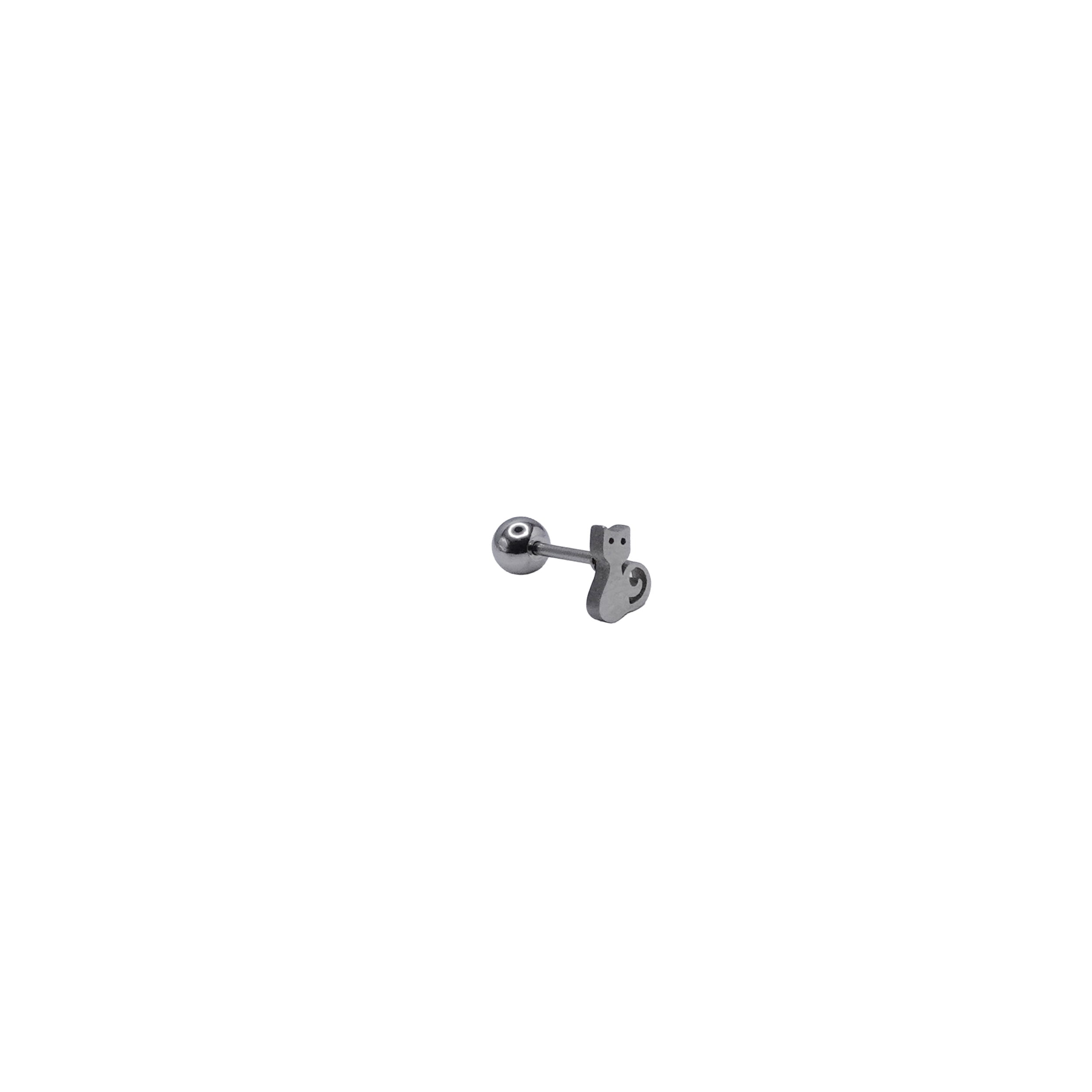 Silver Cat Barbell