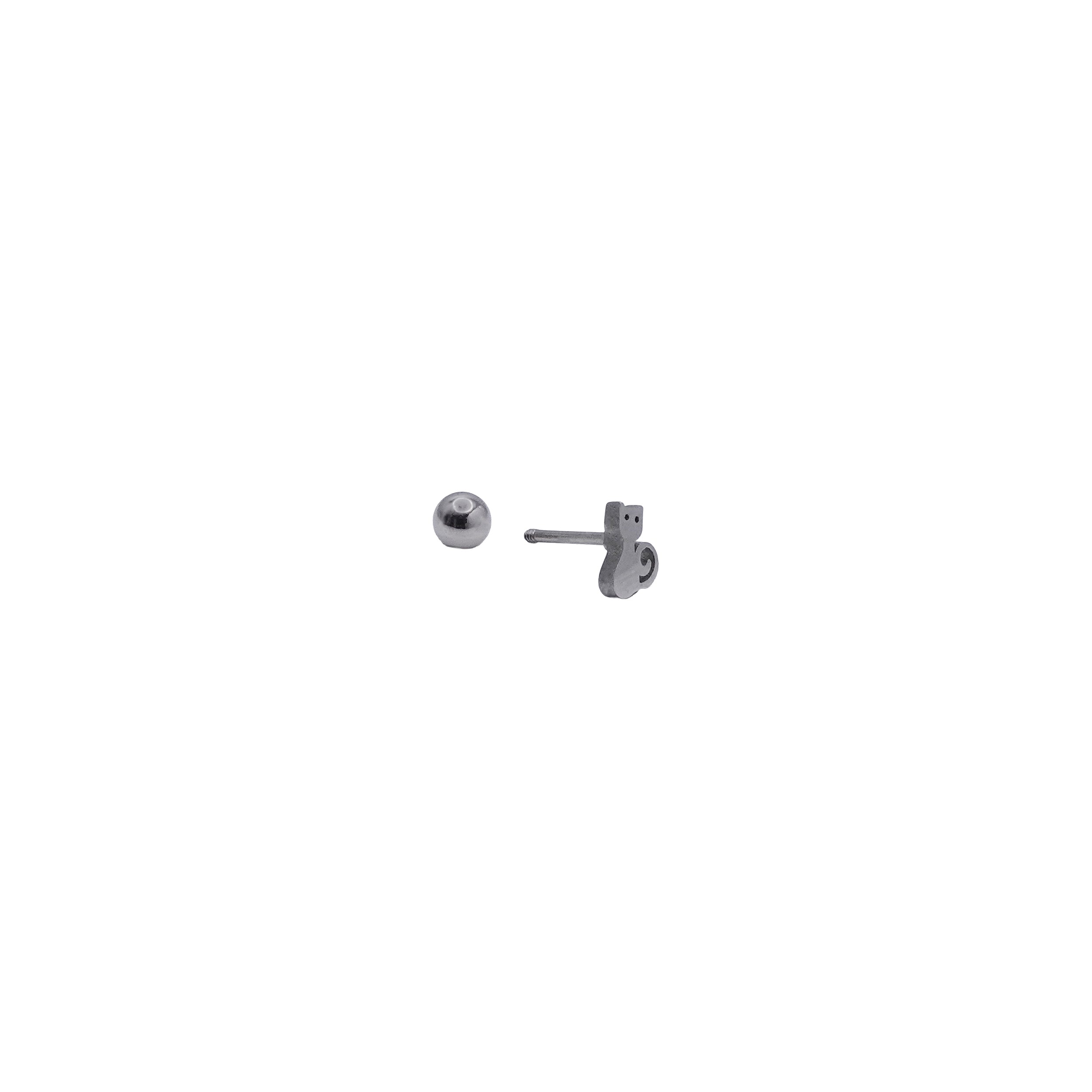 Silver Cat Barbell