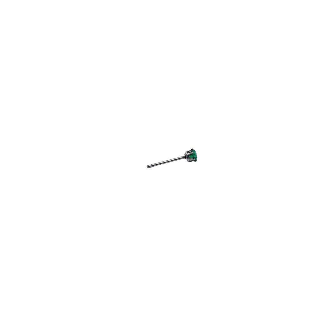 Silver Post Cubic Zirconia Stud