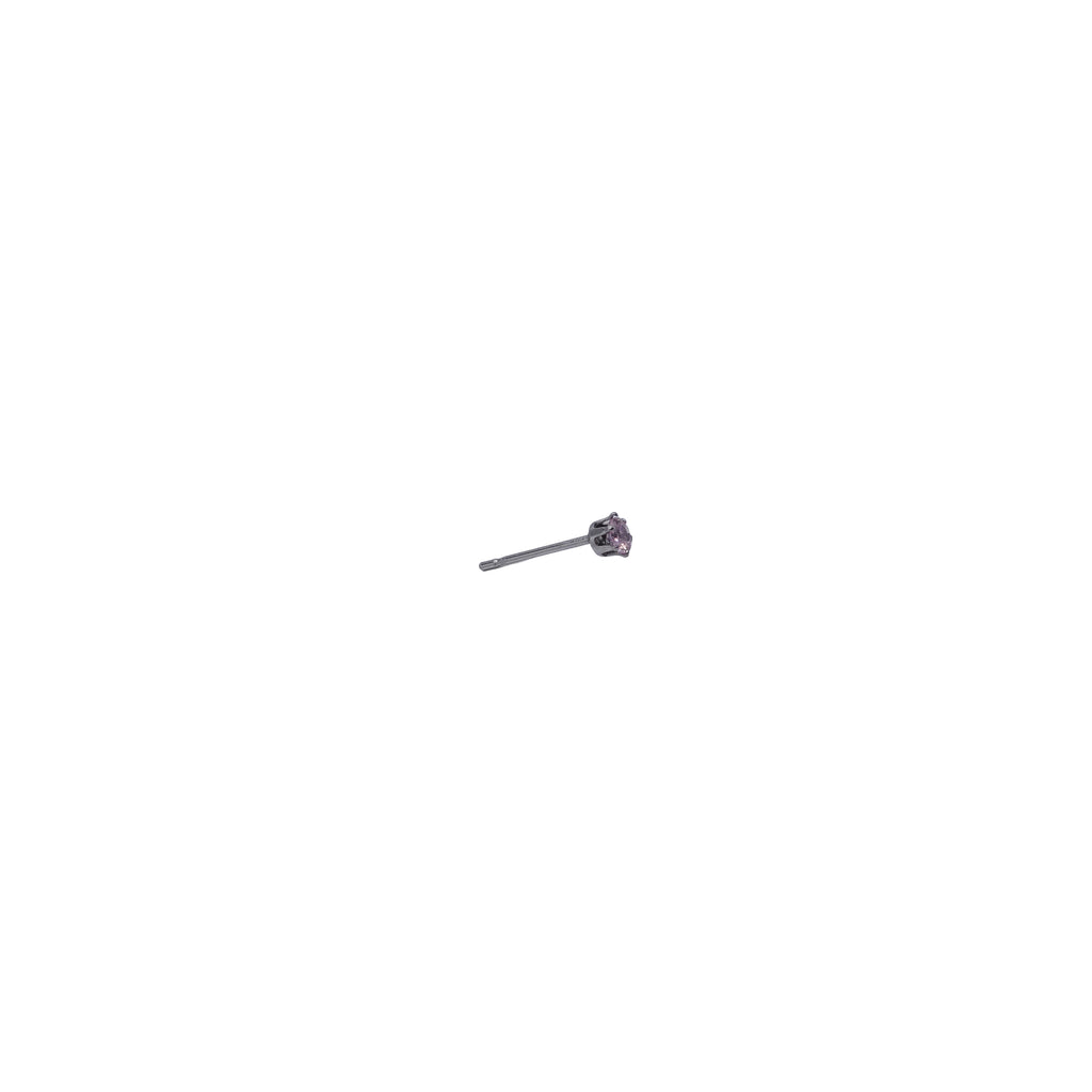 Silver Post Cubic Zirconia Stud