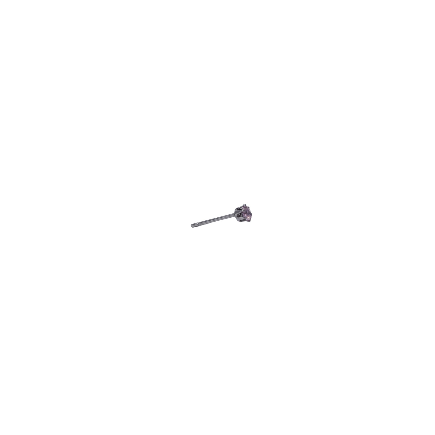 Silver Post Cubic Zirconia Stud