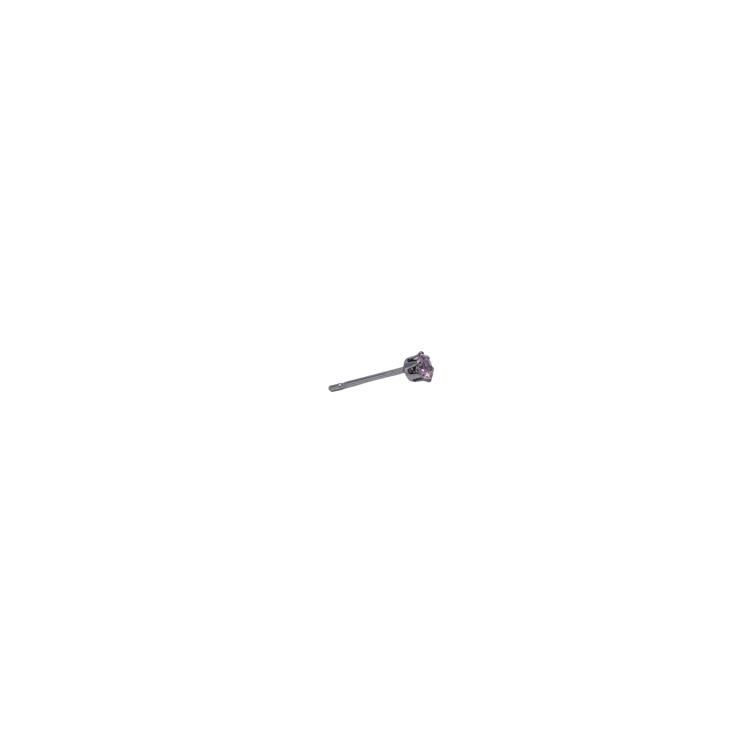 Silver Post Cubic Zirconia Stud