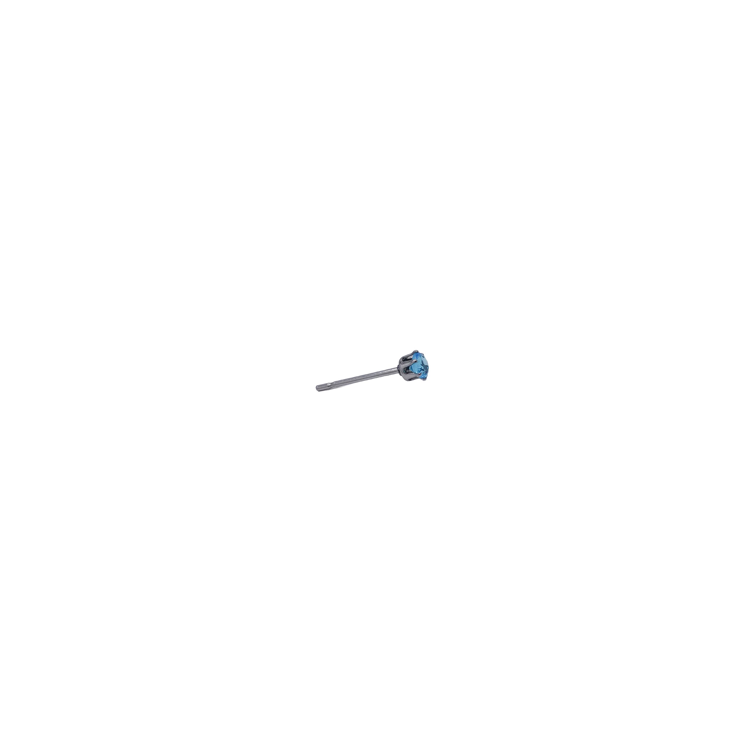 Silver Post Cubic Zirconia Stud
