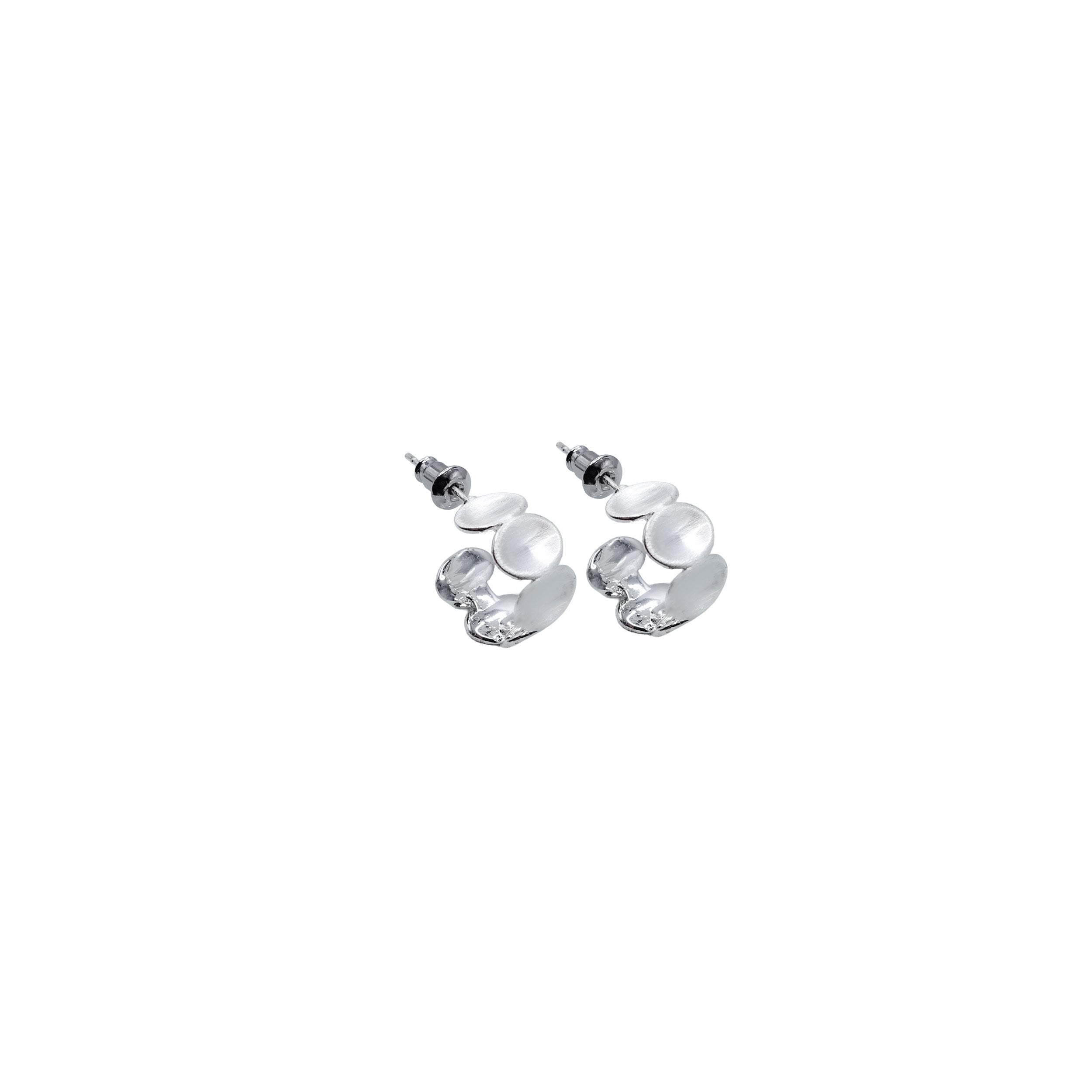 Stamped Oval Open Hoops