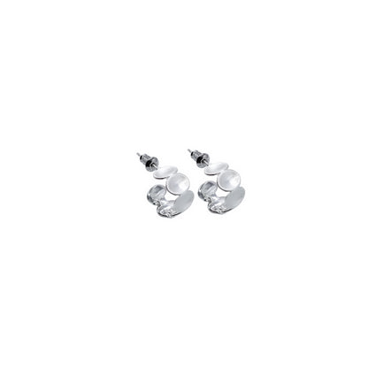 Stamped Oval Open Hoops