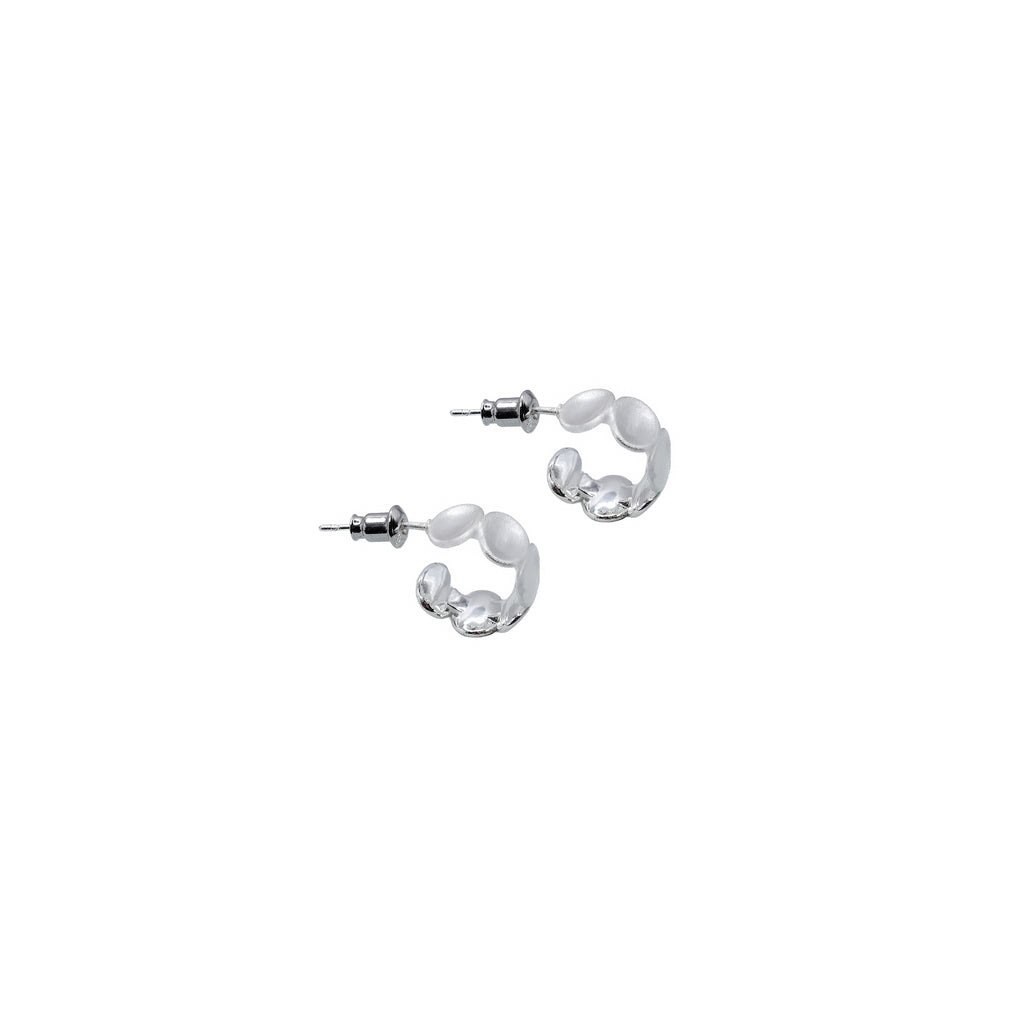 Stamped Oval Open Hoops