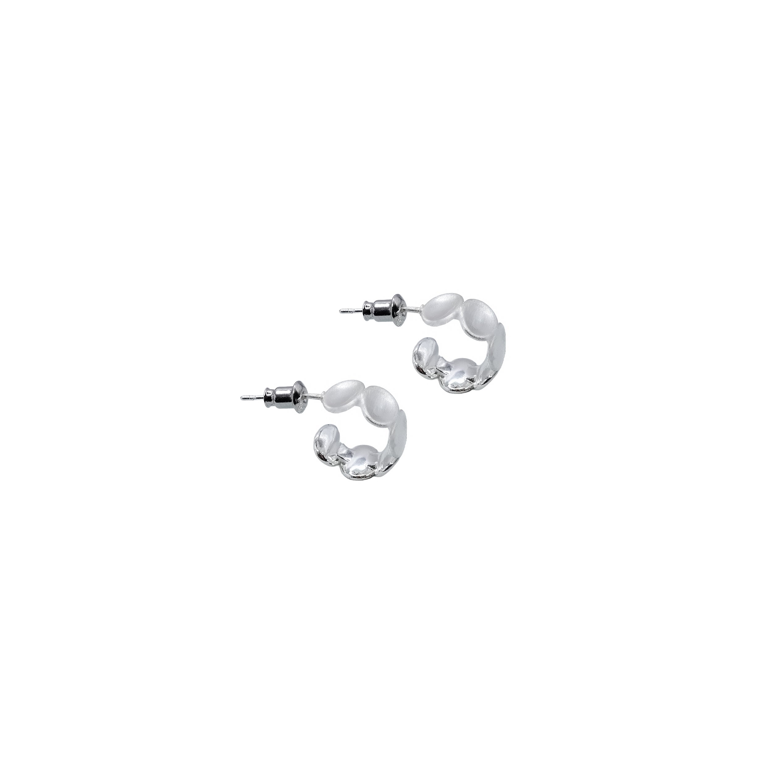 Stamped Oval Open Hoops