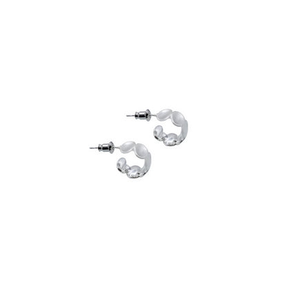 Stamped Oval Open Hoops