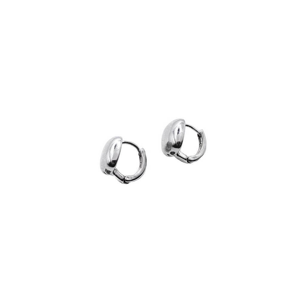 Square Pendant Huggies