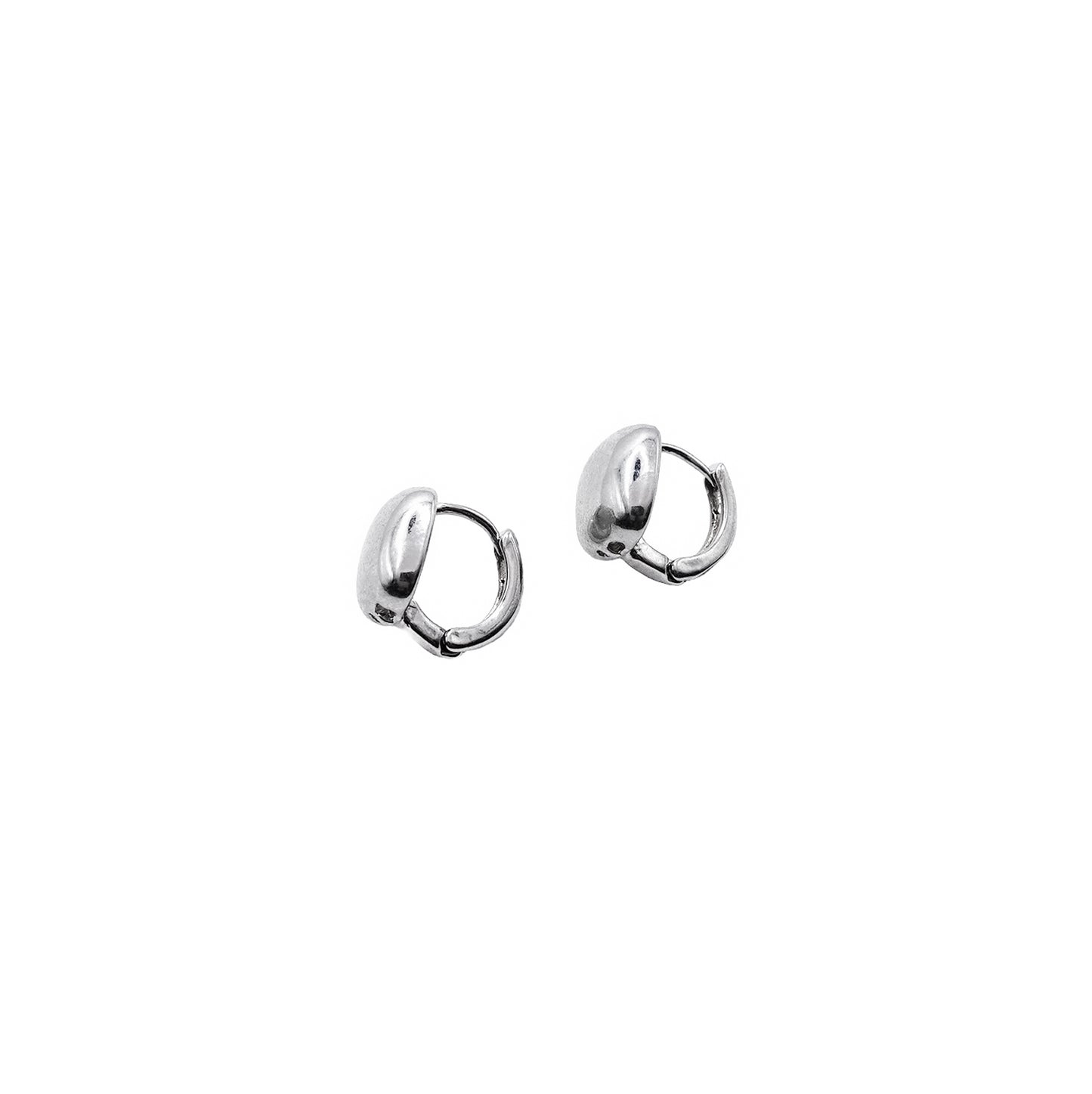 Square Pendant Huggies
