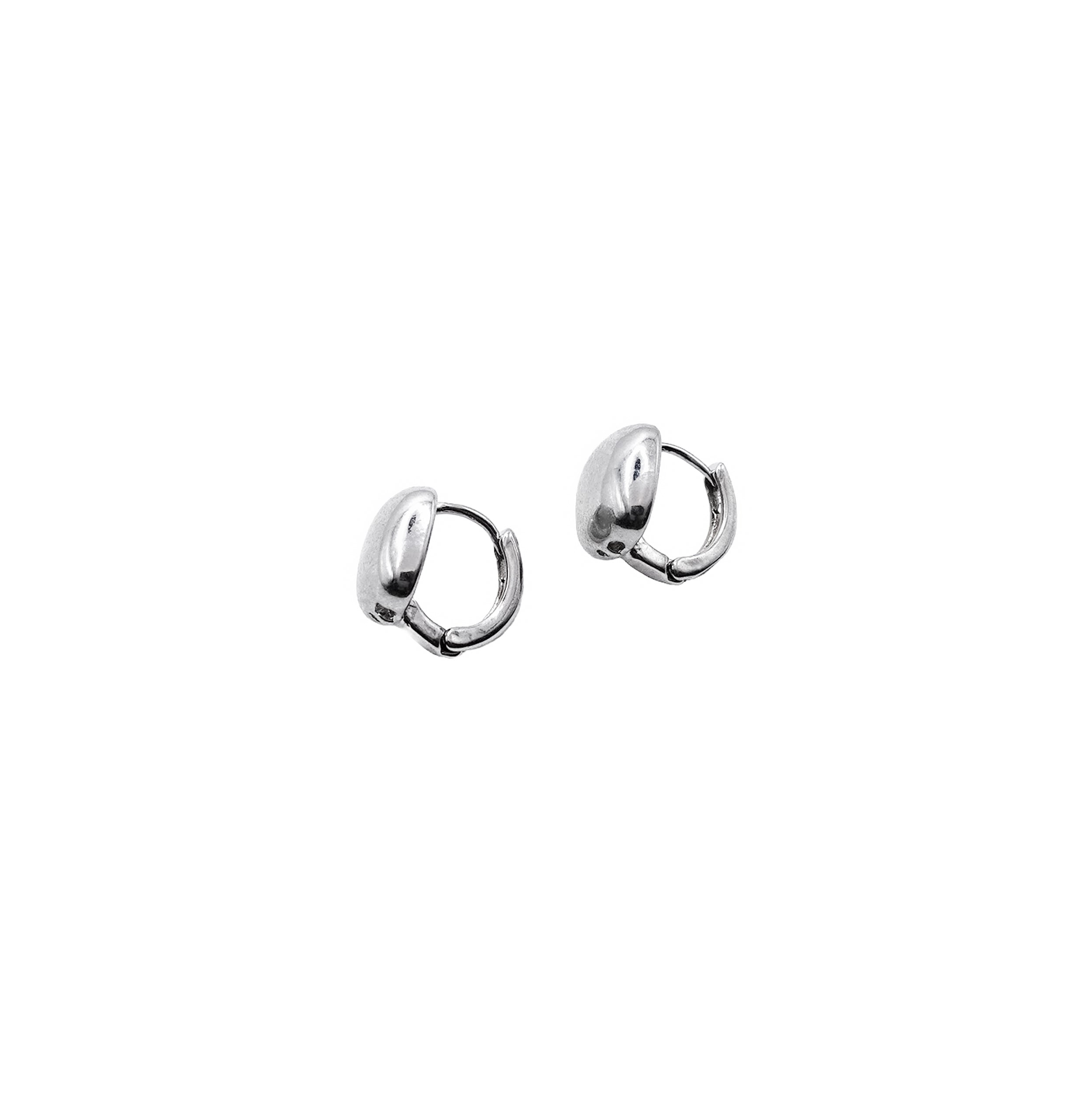 Square Pendant Huggies