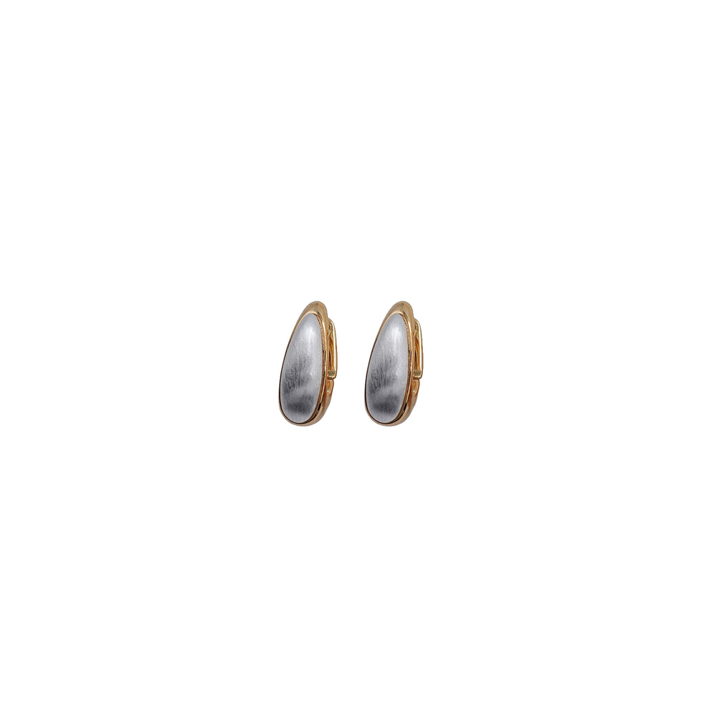 Brushed Metals Elongated Earrings