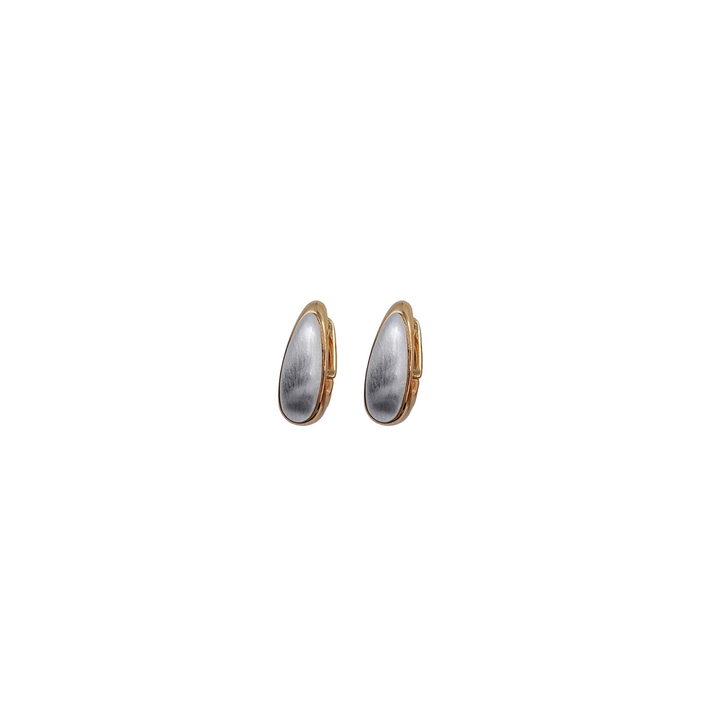 Brushed Metals Elongated Earrings