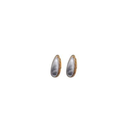 Brushed Metals Elongated Earrings