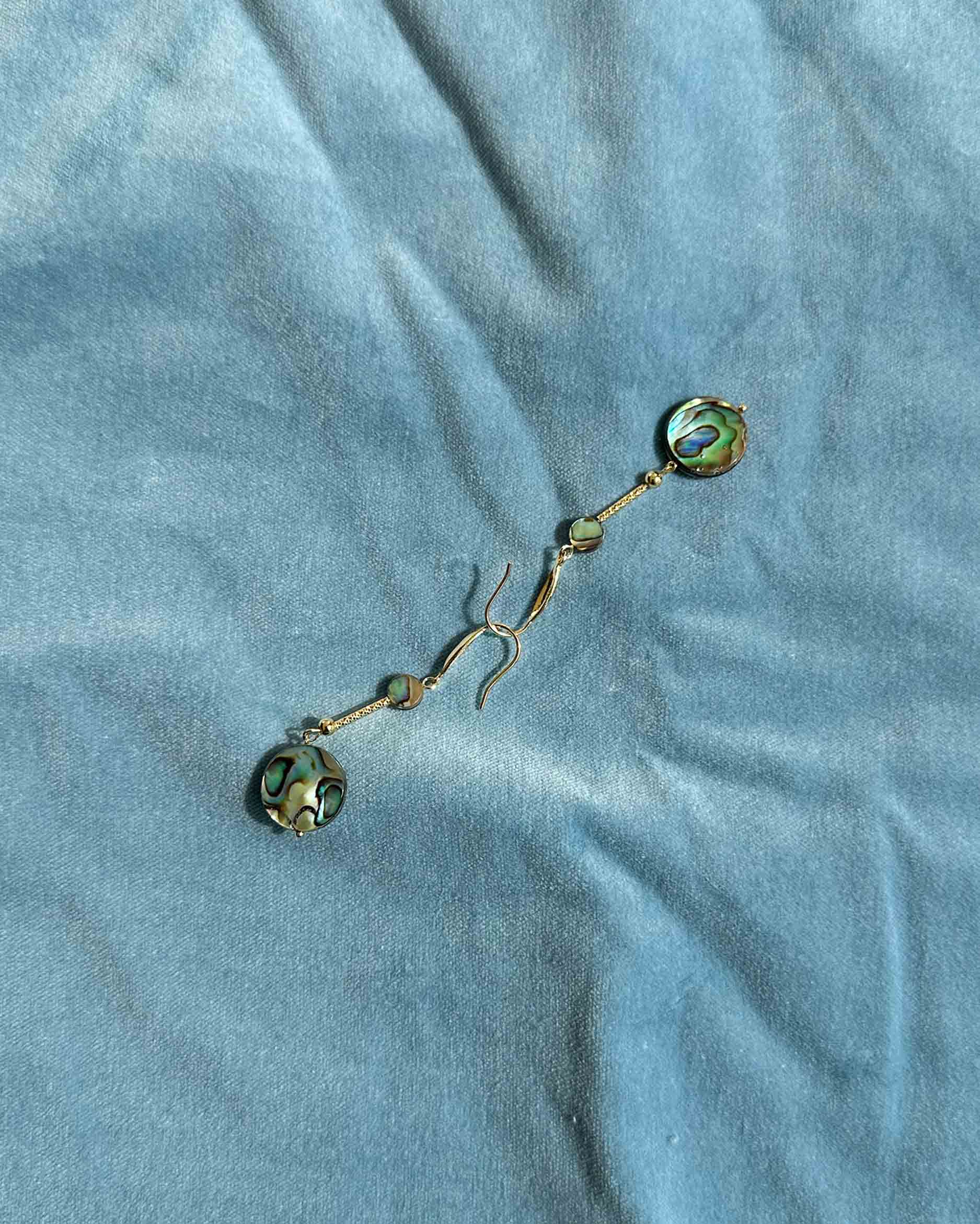 Abalone Shell Dangle Earrings